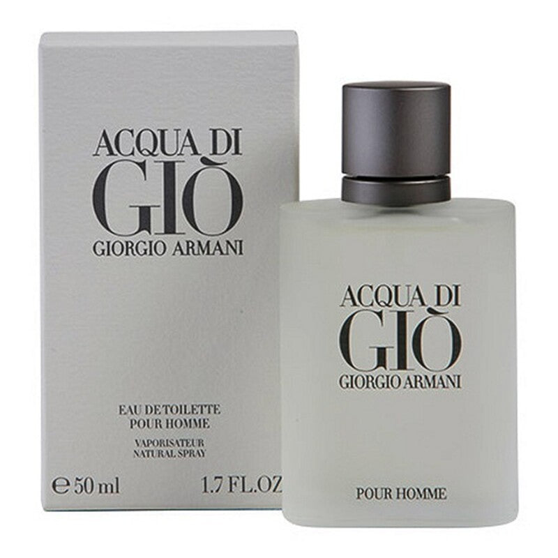 Giorgio Armani Acqua di Giò Eau de Toilette for men in a frosted glass bottle with matching packaging