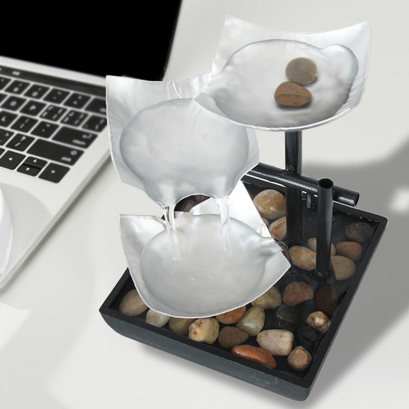 Desktop Fountain Craft: Flowing Water Ornaments for Elegant Home Decoration