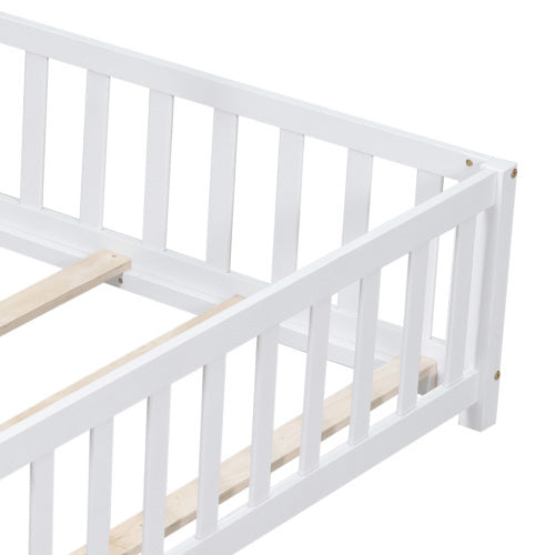 ull Size Floor Platform Bed for Kids