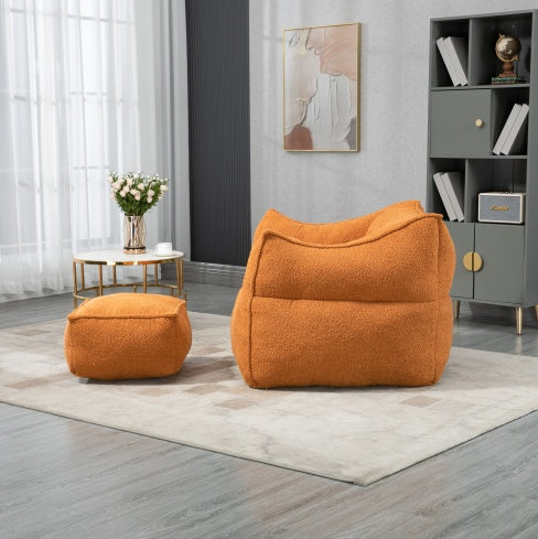 COOLMORE Bean Bag Chair Lazy Sofa/Footstool