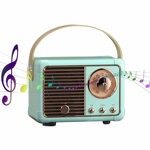 Bluetooth Compact Retro Speakers with Radio different colors