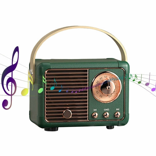 Bluetooth Compact Retro Speakers with Radio different colors