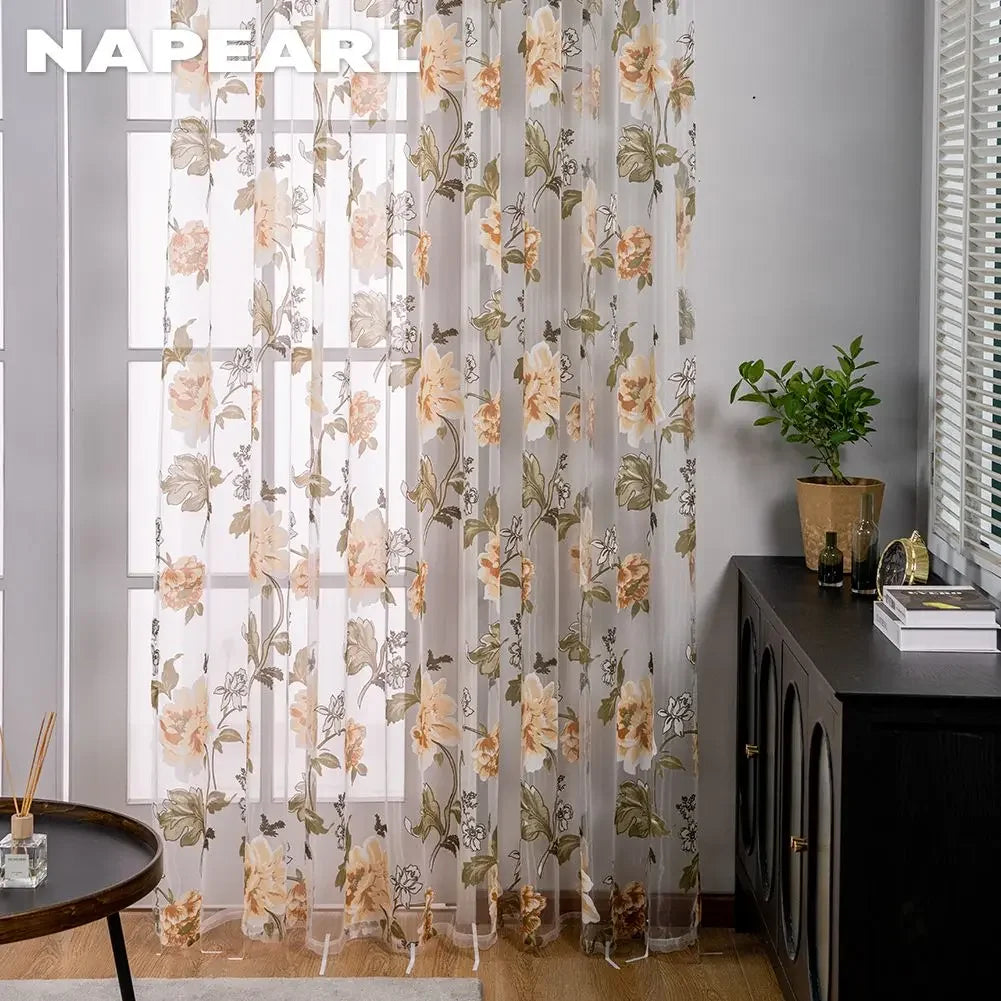 NAPEARL Cotton Linen Curtain - Modern Elegance for Your Windows