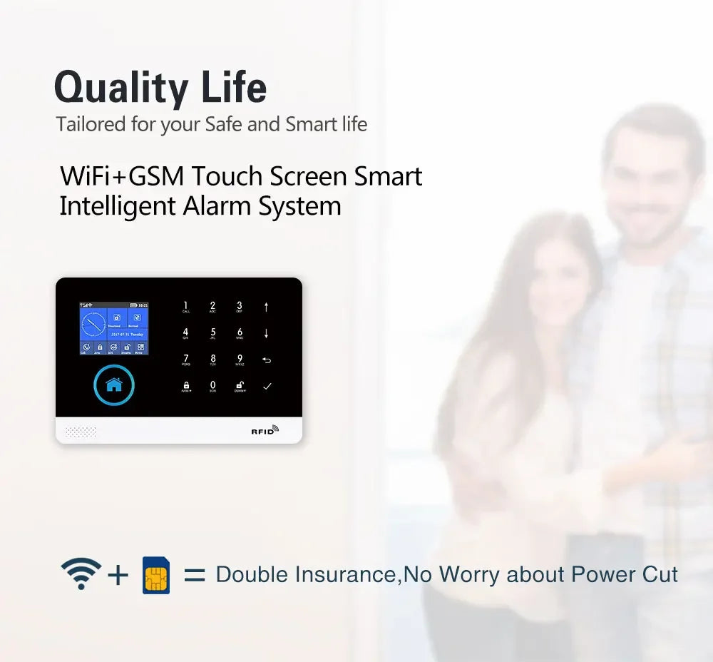 PGST-103 4G Home Wifi Intelligent Alarm System, Home Wireless Security Device, Controlled by Smart Life Application, Tuya，Workin