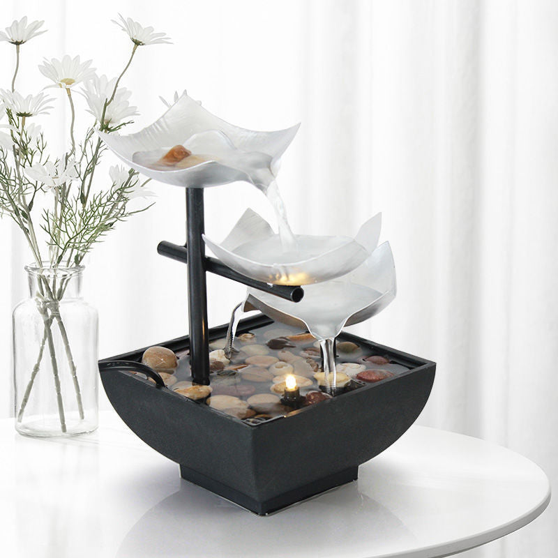 Desktop Fountain Craft: Flowing Water Ornaments for Elegant Home Decoration