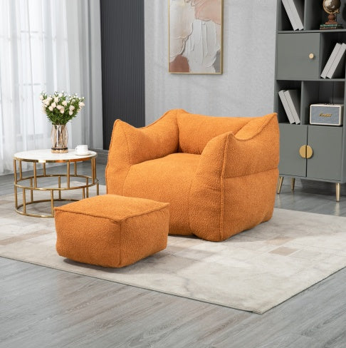 COOLMORE Bean Bag Chair Lazy Sofa/Footstool