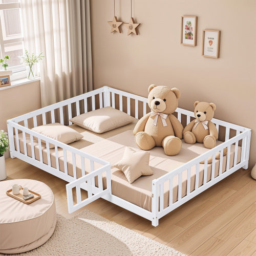 ull Size Floor Platform Bed for Kids