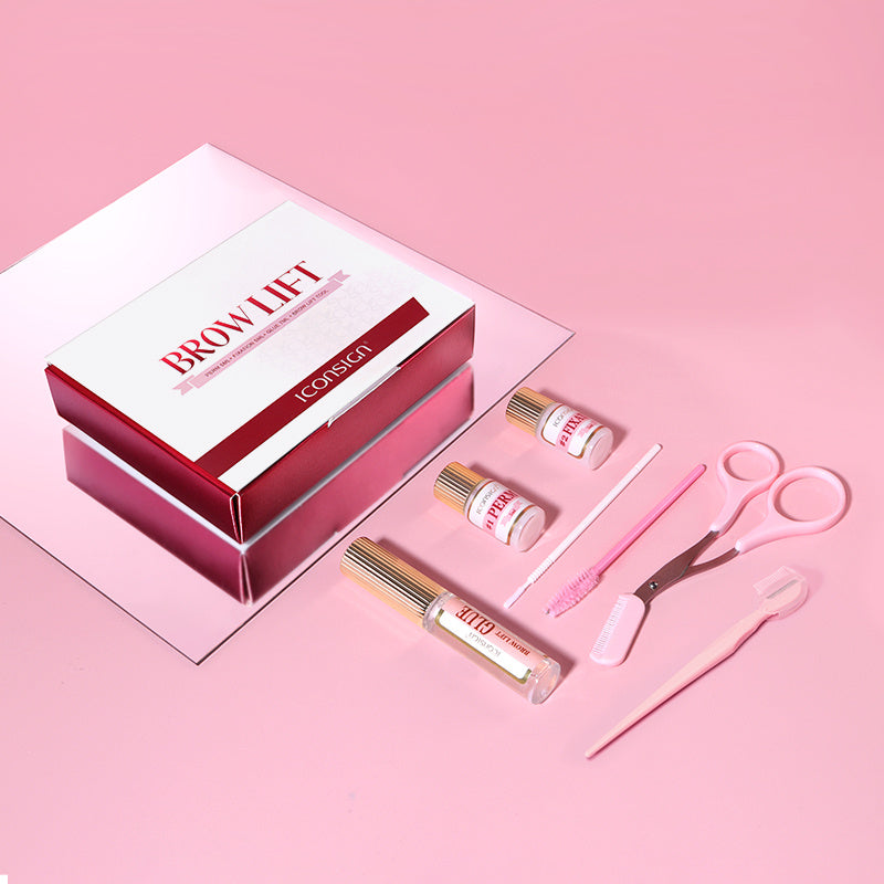 Kit de lamination des sourcils DIY 45-60 jours ICONSIGN Outil de maquillage de beauté professionnel à usage domestique